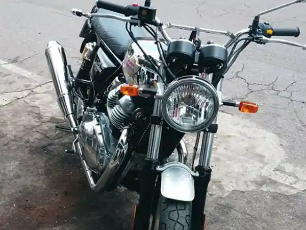 Motocicleta após manutenção em Sarzedo-MG